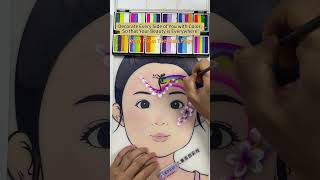 🌸Childrens face painting tutorialmakeup art painting [upl. by Delia199]