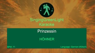 HÖHNER  Prinzessin  Karaoke  SingingGreenLight [upl. by Cuyler]