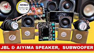 Cheapest🔥 speakers amp subwoofers AIYIMA 25 watt speaker 35 watt Jbl subwoofer 4 inch subwoofer [upl. by Grissel]