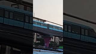 Blue colour monorail Mumbai [upl. by Rim899]