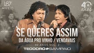 Teodoro e Sampaio  Se queres assim Da água pro vinho Vendavais  40 Anos Vol 2 Vídeo Oficial [upl. by Llenyt]