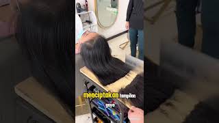 SALON  TEKNIK POTONG RAMBUT  GAYA RAMBUT KOREA  EKSTRIM ‼️‼️ [upl. by Edras]