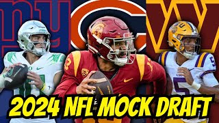 2024 NFL Mock Draft With Trades  2 ROUNDS [upl. by Ciredor]