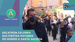 Fiestas de Santa Águeda en Escatrón [upl. by Anaerol]