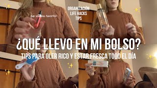 ✨QUÉ LLEVO EN MI BOLSO✨ productos amp tips para estar arreglada y prolija todo el día [upl. by Leif206]