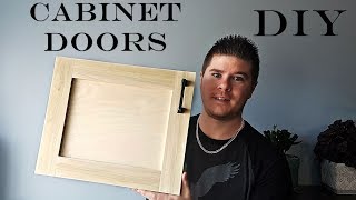 DIY Cabinet Doors super simple pocket hole  Measure and build [upl. by Hadlee]