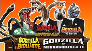 Godzilla vs Biollante vs King Ghidorah vs Mothra vs Mechagodzilla II  Coffin Dance Song Cover [upl. by Egon]