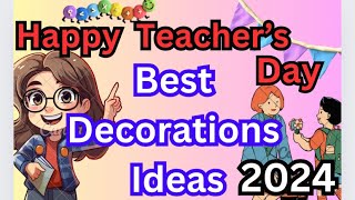 Teachers day display board  Teachers day School Decoration  Teachers day notice board ideas [upl. by Remas626]