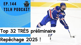 Top 32 TRÈS préliminaire des meilleurs espoirs pour le repêchage 2025 [upl. by Nolyaj]