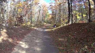 Milford Bike Path from Fino Field to the trail head at Hopkinton town line [upl. by Bartolemo]