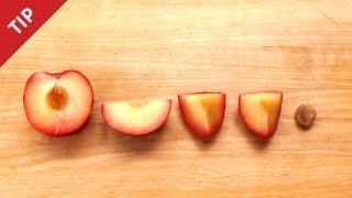 How to Pit a Plum in Under 10 Seconds  CHOW Tip [upl. by Ragouzis971]