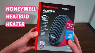 HONEYWELL HEATBUD CERAMIC PORTABLE MINI HEATER Unboxing personal heater [upl. by Ykroc]