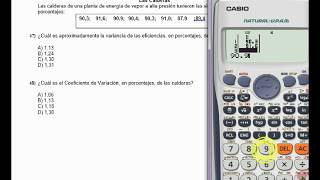 VARIANZA Desviación Estándar y Coeficiente de Variación con CALCULADORA🔢 [upl. by Rotman]