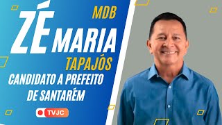 Candidato a prefeito de SantarémEleições 2024 ZÉ MARIA TAPAJÓS do MDB [upl. by Ragen]