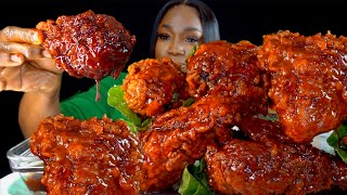 10 2x SPICY CHICKEN MUKBANG  SPICY CAJUN MUKBANG  FRIED CHICKEN MUKBANG  Mukbang  Asmr [upl. by Emelun]