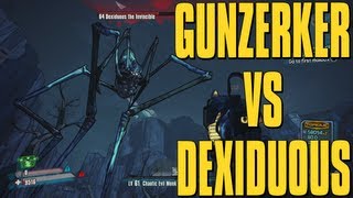 Borderlands 2 Dexiduous The Invincible Raid Boss  Solo Gunzerker Kill [upl. by Myrtle183]