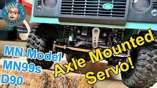 MN99s Axel Mounted Servo Upgrade MN Model mnmodel [upl. by Auqkinahs]