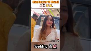 Ginni ka year ki Shaadi he💍💒🤵🏻👰🏻ginnipandey wedding tending love ginnipandeypranks reaction [upl. by Lizzie]