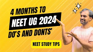 4 months to NEET 2024  4 Months strategy [upl. by Rauscher]