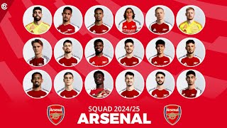 Squad Arsenal 20242025 Ft Riccardo Calafiori  Arsenal 202425 [upl. by Laband]