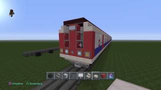 MINECRAFT LONDON UNDERGROUND TUBE TRAIN TUTORIAL [upl. by Aliwt]