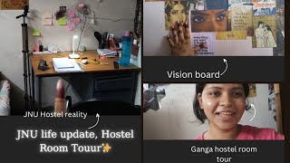 First JNU vlog Ganga hostel room tour✨ life lately jnuvlogs lifeupdate cuetpgexam [upl. by Tibbs740]