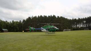 Aspirus Medevac Helicopter Landing at 2013 WVRA Field Day Site Wausau WI [upl. by Eirot]