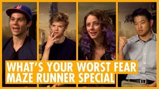 Whats Your Worst Fear Thomas BrodieSangster  Dylan OBrien  Maze Runner Halloween Special [upl. by Lisha]