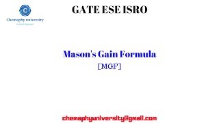 Lecture 6control system  Masons Gain Formula MGF [upl. by Busey]