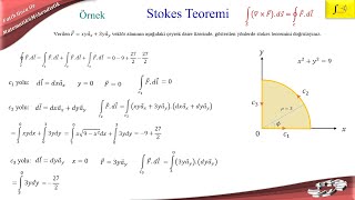 EMA111 elektromanyetikalanlar elektromanyetikalanteorisi stokesteoremi stokes örnek [upl. by Rosenkrantz]