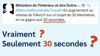 TWEET DU MINISTÈRE  10kmh  Gain de 30 sec Ah bon [upl. by Mechelle]