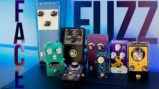 FUZZ FACE SHOUT OUT 8 Fuzzes Compared JAM TrueFi KingTone Mythos Stumpbox Fjord Wolf [upl. by Calandra]