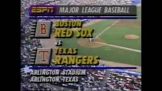 19920907 Boston Red Sox vs Texas Rangers [upl. by Salhcin560]