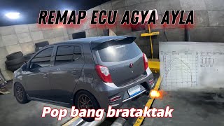 Remap ecu mobil agya ayla pop bang brataktak parahhh 🔥 [upl. by Nove]