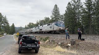 Amtrak California Zephyr Train 5 12 West Through Gold Run on Donner Pass 71424 [upl. by Lishe]