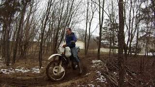 1991 DR650s Muddy Ride [upl. by Ramirol917]