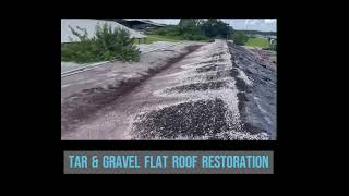 How to Restore a Tar and Gravel Roof with Elastomeric Roof Coating roofrestoration flatroof roof [upl. by Constantina]