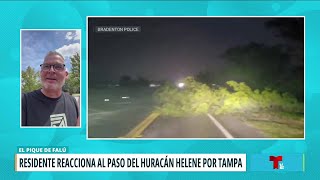 Boricua en Tampa relata paso del huracán Helene [upl. by Rentschler]