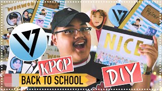 DIY KPOP Back To School Supplies Seventeen Edition  KPOPAMOO [upl. by Baryram]