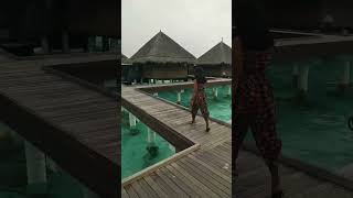 Taj Exotica Deluxe Lagoon villa with swimming pool Maldives Dress from Amazon Uptownie Jumpsuit [upl. by Anaillil]