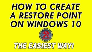 How To Create Restore Point On Windows 10 [upl. by Wilburt]