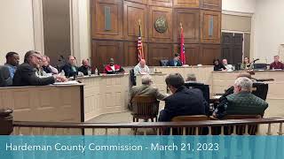 Hardeman County Tennessee Commission meeting  March 21 2023 [upl. by Jarrad]