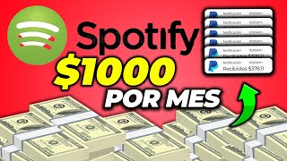 GANA DINERO CON SPOTIFY 🎧 🎶 [upl. by Colfin]