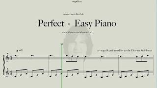 Perfect  Easy Piano [upl. by Boardman]