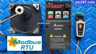 DELTA MS300 quotModbus RTUquot via Modbus Poll [upl. by Lleddaw]