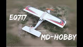 Short flight after adjusting the servo throws and expo on the MD Hobby E0717  flt 3 [upl. by Cyndi]