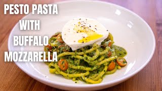 Pesto Pasta With Buffalo Mozzarella In 15 Minutes [upl. by Anagrom]