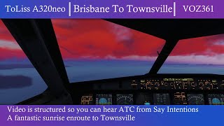 ToLiss A320neo  Brisbane To Townsville  VOZ361 xplane12 [upl. by Franek]