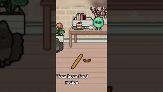 toca boca food recipes 😋 trending [upl. by Inalel]