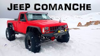 Jeep Comanche V8 on snow [upl. by Aihtak]